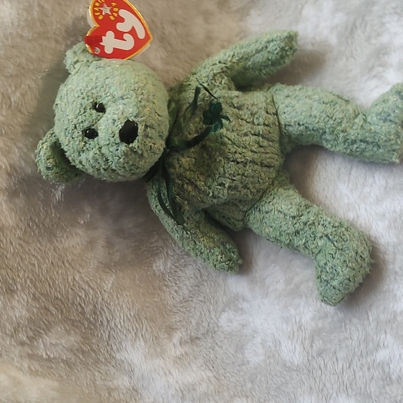 Shamrock ☘️🧸Ty, Beanie Baby Bear 🐻,2000 - Picture 2 of 9